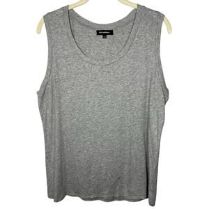 525 America Gray 100% Cotton Scoop Neck Tank Top Women's Large